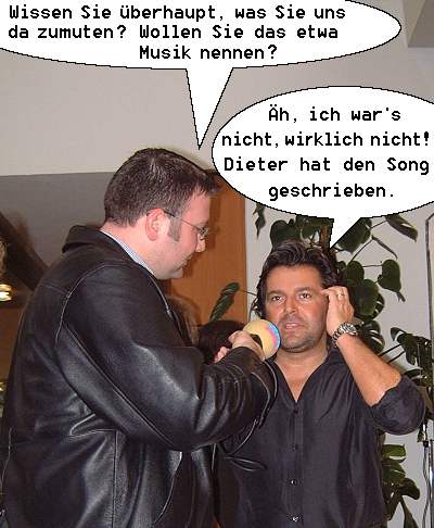 Thomas Anders beim Interview.