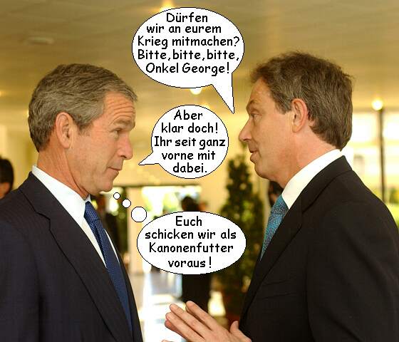 Tony Blair und George W. Bush