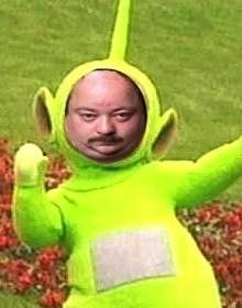 Jan als TeletubbieAlly