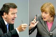 Gerhard Schröder und Angela Merkel