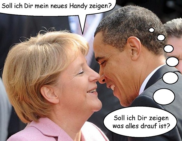 Merken und Obama intim.