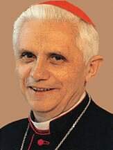 Kardinal Joseph Ratzinger, inzwischen Papst Benedikt XVI